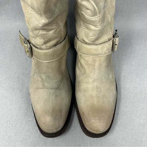 Independent Boot Company Womens Riding Boots Cream Leather Sz 6.5 - Picture 6 of 12